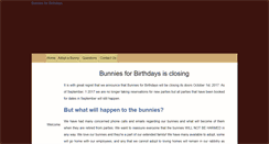 Desktop Screenshot of bunniesforbirthdays.com